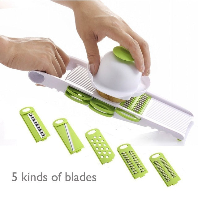 Vegetable Cutter With Steel Blade Mandoline Slicer Potato Peeler Carrot Cheese Grater Vegetable Slicer Kitchen Accessories Tool