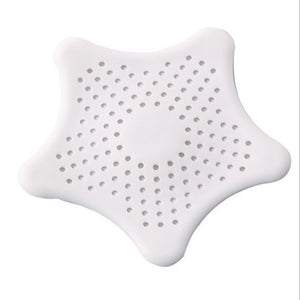 2019 kitchen silicone five-pointed star sink strainer filter bathroom sucker floor drains shower hair sewer filter colanders