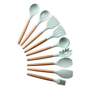 12PCS Silicone Kitchenware Cooking Utensils Set Heat Resistant Kitchen Non-Stick Cooking Utensils Baking Tools With Storage Box