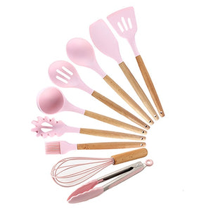 12PCS Silicone Kitchenware Cooking Utensils Set Heat Resistant Kitchen Non-Stick Cooking Utensils Baking Tools With Storage Box