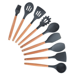 12PCS Silicone Kitchenware Cooking Utensils Set Heat Resistant Kitchen Non-Stick Cooking Utensils Baking Tools With Storage Box