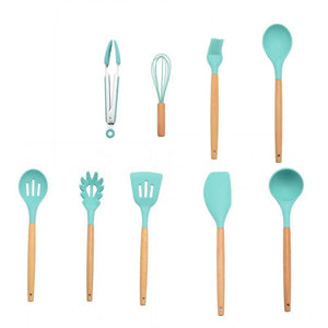 12PCS Silicone Kitchenware Cooking Utensils Set Heat Resistant Kitchen Non-Stick Cooking Utensils Baking Tools With Storage Box