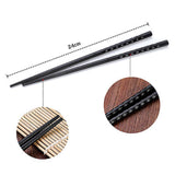 1Pair Reusable chopsticks Chinese chopsticks Alloy Non-Slip Sushi Food sticks Chop Sticks Gift