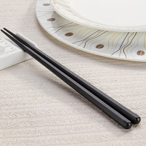 1Pair Reusable chopsticks Chinese chopsticks Alloy Non-Slip Sushi Food sticks Chop Sticks Gift