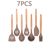 12PCS Silicone Kitchenware Cooking Utensils Set Heat Resistant Kitchen Non-Stick Cooking Utensils Baking Tools With Storage Box