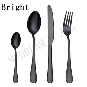 More choices 5pcs/set 4pcs/set stainless steel flatware set food grade silverware cutlery set utensils include knife fork spoon