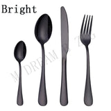 More choices 5pcs/set 4pcs/set stainless steel flatware set food grade silverware cutlery set utensils include knife fork spoon