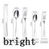 More choices 5pcs/set 4pcs/set stainless steel flatware set food grade silverware cutlery set utensils include knife fork spoon