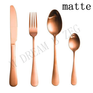 More choices 5pcs/set 4pcs/set stainless steel flatware set food grade silverware cutlery set utensils include knife fork spoon