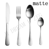 More choices 5pcs/set 4pcs/set stainless steel flatware set food grade silverware cutlery set utensils include knife fork spoon