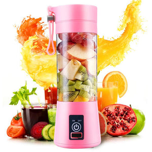 New Arrival Portable Home USB Rechargeable 4-Blade Electric Fruit Extractor Juice Blender