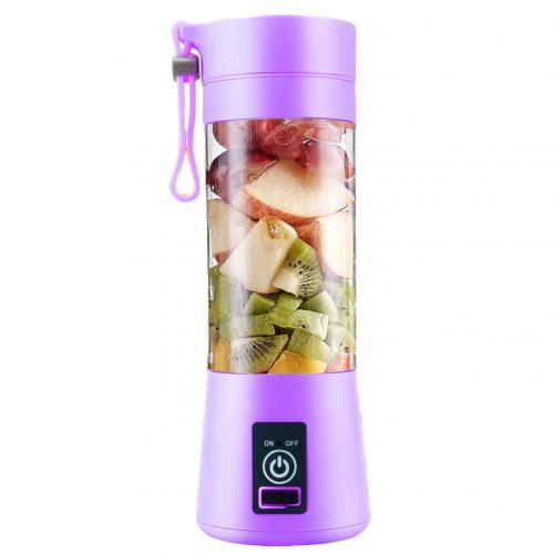 New Arrival Portable Home USB Rechargeable 4-Blade Electric Fruit Extractor Juice Blender