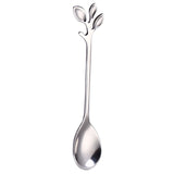 Stainless Steel Spoon Creative  Branch Leaves Spoon/Fork Coffee Stirring Spoon Christmas Gift Kitchen  Accessories Tableware