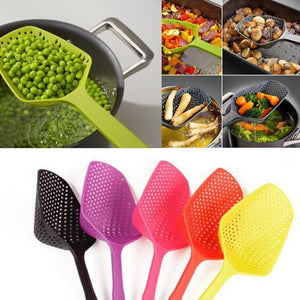 Soup Filter Cooking Shovel Vegetable Strainer Scoop Nylon Spoon High temperature resistant pressure Colander Kitchen Tool A30823