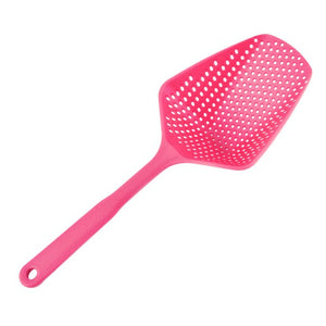 Soup Filter Cooking Shovel Vegetable Strainer Scoop Nylon Spoon High temperature resistant pressure Colander Kitchen Tool A30823