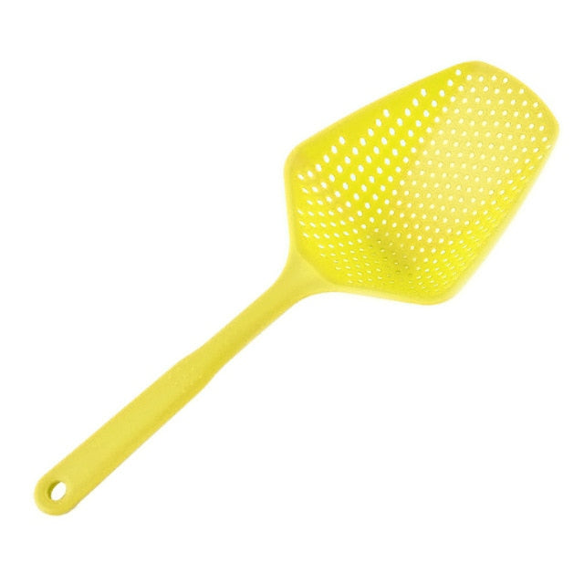 Soup Filter Cooking Shovel Vegetable Strainer Scoop Nylon Spoon High temperature resistant pressure Colander Kitchen Tool A30823