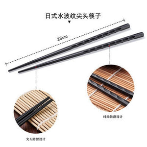 Japanese Chopsticks Alloy Non-Slip Sushi Food Sticks Chop Sticks Chinese Gift Japanese Reusable Chopsticks 1Pair