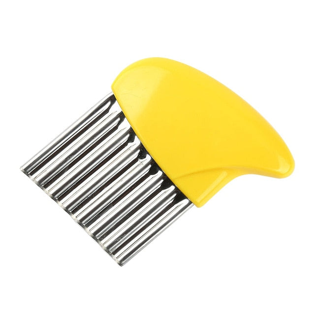 Wave onion potato slices wrinkled french fries salad corrugated cutting chopped potato slicer kitchen gadgets and accessories